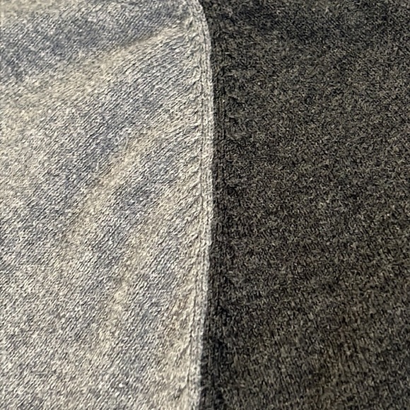 MERONA CASHMERE BLEND SWEATER SZ MED BASEBALL TEE STYLING LT/DK GRAY SOFT!!! - Picture 7 of 7